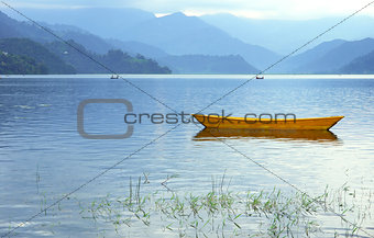 Boats in Fewa Lake
