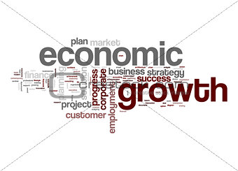 Economic growth word cloud