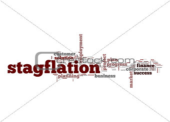 Stagflation word cloud