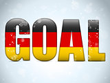 Germany Goal Soccer 2014 Letters with German Flag