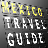 Airport display Mexico travel guide
