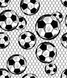 Football (soccer) theme seamless pattern