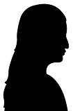 lady head silhouette vector