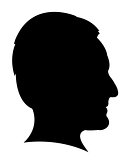 a man head silhouette
