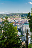 Scenic rooftop view of Stuttgart, Germany