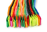 Pack of Colorful Velcro Strips