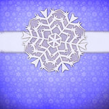 Blue snowflakes background
