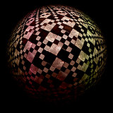 Checkered sphere