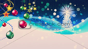 Colorful Christmas card