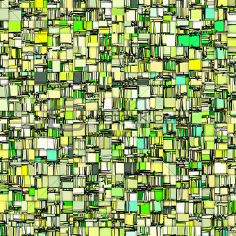abstract tile mosaic backdrop in green gray