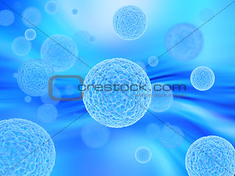 3D background with virus