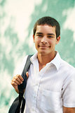 College student-Portrait of young man smiling 