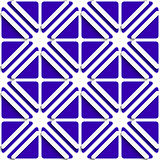 Diagonal white frames and deep blue pattern