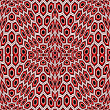 Design seamless distorted hexagon pattern