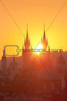 Prague - Spires of the Old Town 