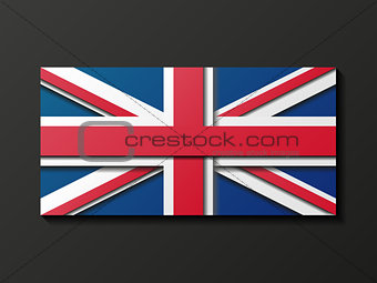 Modern style Great Britain flag