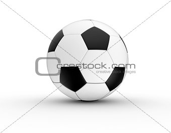 soccer ball isolated on white