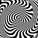 Design monochrome swirl illusion background