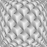 Design monochrome warped grid diamond pattern