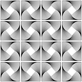 Design seamless swirl movement geometric pattern