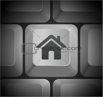 House Icon on Computer Keyboard