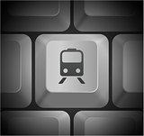 Subway Icon on Computer Keyboard