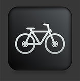 Bicycle Icon on Square Black Internet Button