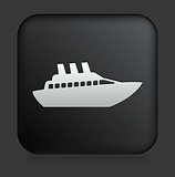 Cruise Icon on Square Black Internet Button