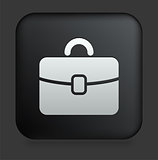 Briefcase Icon on Square Black Internet Button