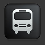 Bus Icon on Square Black Internet Button