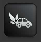Car Icon on Square Black Internet Button