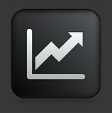 Chart Icon on Square Black Internet Button