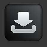 Download Icon on Square Black Internet Button