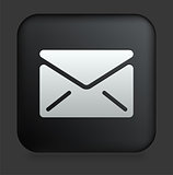 Mail Icon on Square Black Internet Button