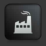 Factory Icon on Square Black Internet Button