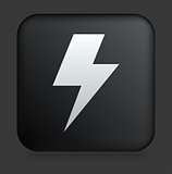 Lightening Icon on Square Black Internet Button