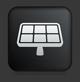 Solar Panel Icon on Square Black Internet Button