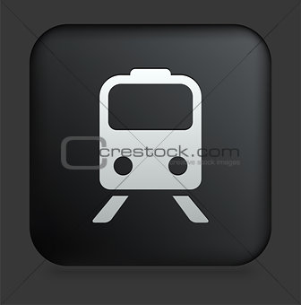 Subway Icon on Square Black Internet Button
