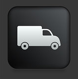 Truck Icon on Square Black Internet Button