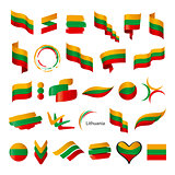 biggest collection of vector flags of Lithuania
