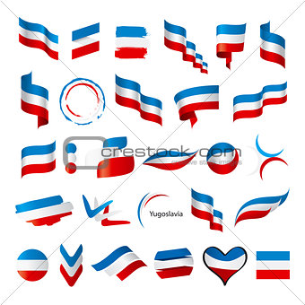 biggest collection of vector flags of Yugoslavia