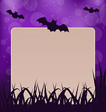 Halloween card with place for text