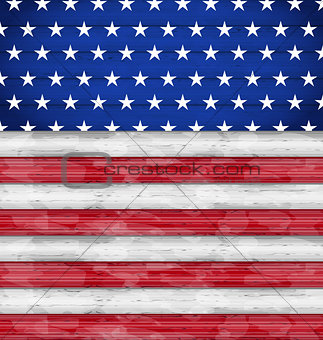 Wooden American Flag for Independence Day
