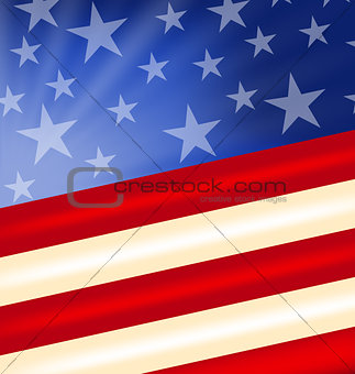 Abstract American Flag for Independence Day