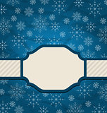 Christmas elegant card with snowflakes