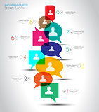 Social Media and Cloud concept Infographic background 