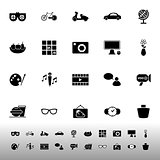 Favorite and like icons on white background