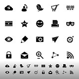 Internet useful icons on white background