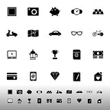 The useful collection icons on white background