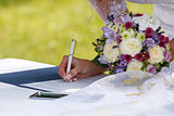 bride signed contract